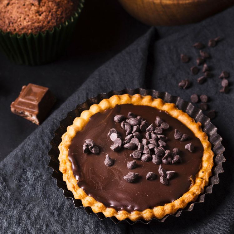 Recette Tarte au chocolat et aux noix par Atelier Mundi, tout en chocolat